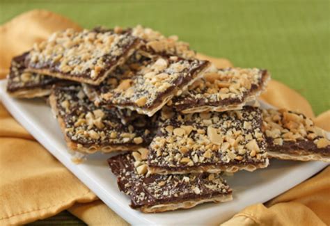 Chocolate Covered Matzah Toffee - Jamie Geller