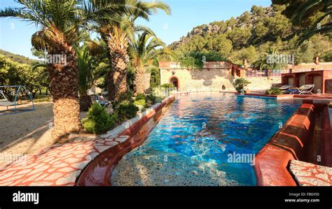 Balearic islands Mediterranean Finca, architecture of Majorca Stock Photo - Alamy