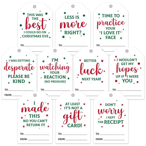 Pretend You Love It Printable Christmas Gift Tags (Instant Download) | ubicaciondepersonas.cdmx ...