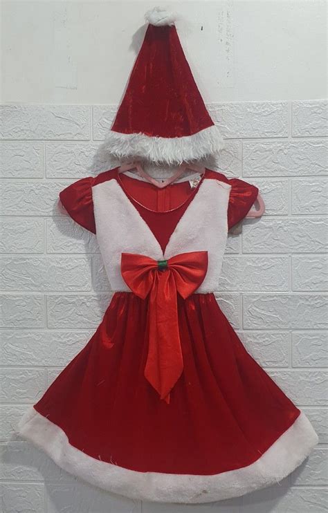 Mrs santa claus christmas costume, Babies & Kids, Babies & Kids Fashion ...