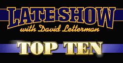 David Letterman Top 10