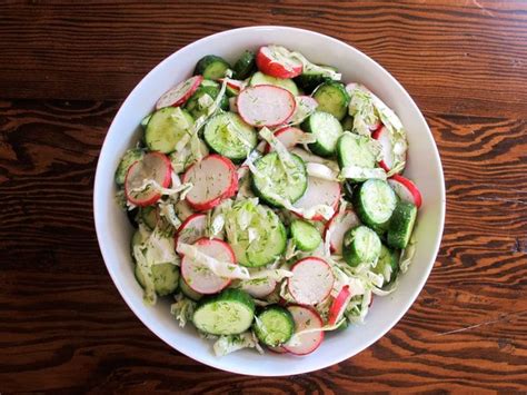 Crunchy Pickled Salad - Cucumbers, Cabbage, Radish