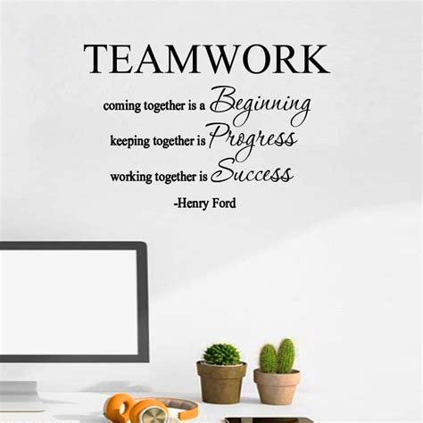 Teamwork Coming Together is A Beginning Henry Ford Quote | Etsy