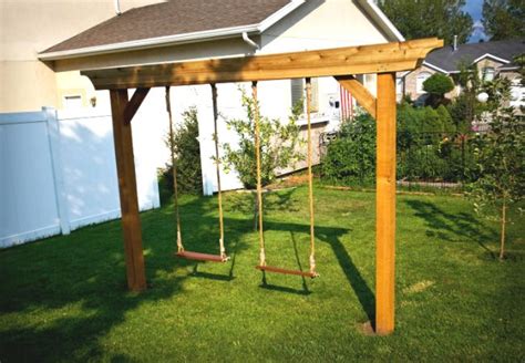 Weekend Projects: 5 Fun DIY Swing Sets | Play area backyard, Backyard ...