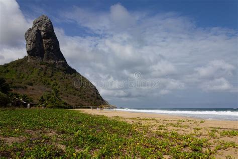 Praia Da Conceicao Beach in Brazil with a Green Shore on a Bright Sunny ...