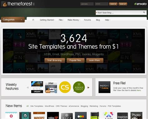 Themeforest.net, le site e-commerce dédié aux templates et aux chartes graphiques – Info ...