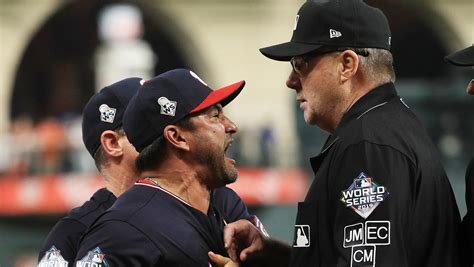 Nationals' Dave Martinez Ejected in World Series [VIDEO]