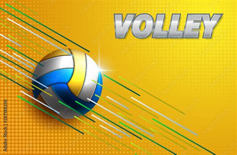 Volleyball Tournament Poster Template Design Vector Illustration Stock ...