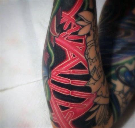 31 DNA Tattoo Designs for Men [2024 Inspiration Guide] | Red ink ...