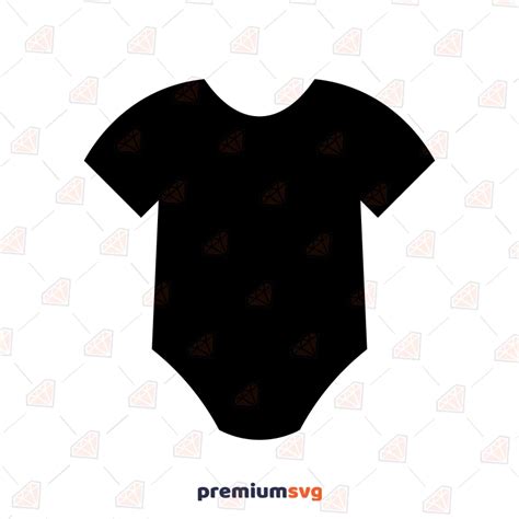 Black Onesie SVG, Black Baby Bodysuit SVG Instant Download | PremiumSVG