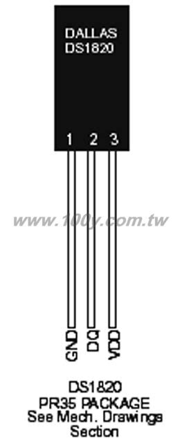 DS1820 DALLAS Temperature Sensor