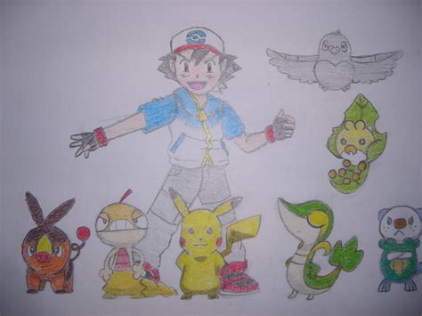 Ash Unova team by MangaFreak17 on DeviantArt