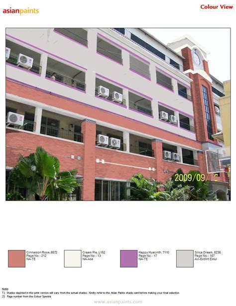 Maharishi Vidya Mandir Sec. School Principal need grey and purple combination … | Exterior paint ...