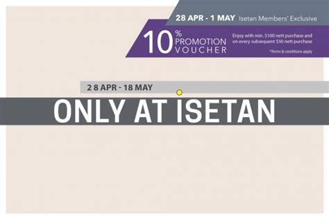 ISETAN Only At ISETAN Sale (28 Apr 2023 - 18 May 2023)