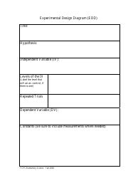 Experimental Design Diagram (Edd) Template Download Printable PDF | Templateroller