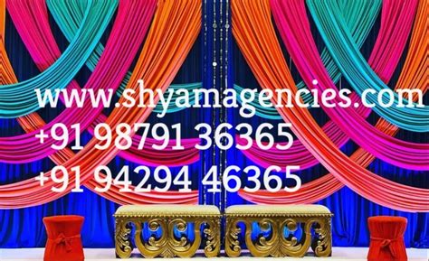 Shayam Agencies White Wedding Stage Backdrop, For Indoor at Rs 4500 ...