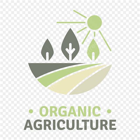 Organic Agriculture Vector PNG Images, Green Organic Agriculture Logo Vector, Line Art, Growth ...