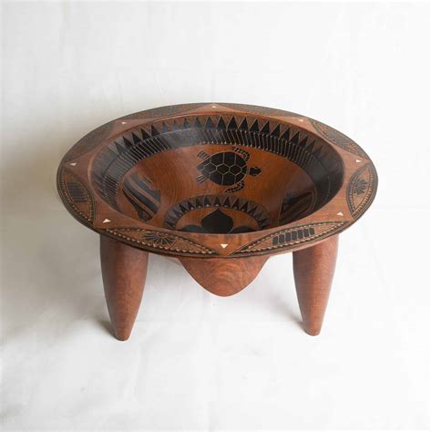 19 Inch Tanoa Inside Carved / Kava Bowl - Benai Farms