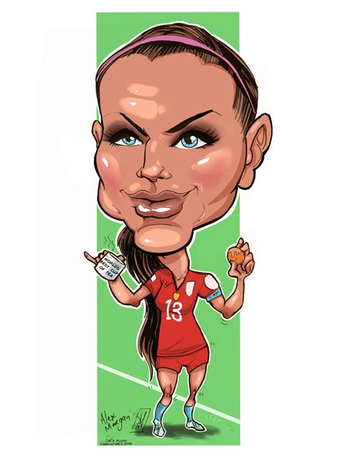 Alex Morgan Women's World Cup Caricature : r/Caricatures