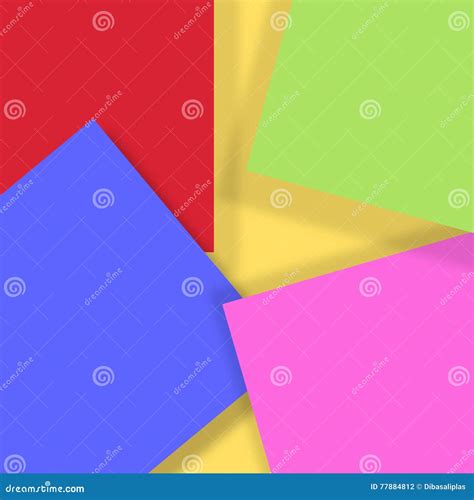 Colorful Construction Paper. Stock Illustration - Illustration of wallpaper, material: 77884812