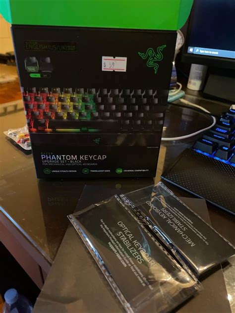 Razer phantom keycaps (black), Computers & Tech, Parts & Accessories, Computer Keyboard on Carousell