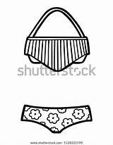 Bikini Coloring Clipart Imprimer Pages Coloriage Kleurplaat Biquini  sketch template