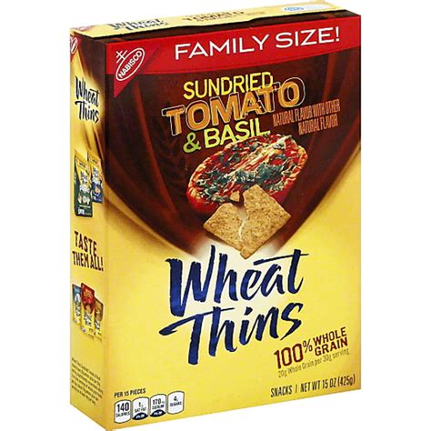 Wheat Thins Snacks, Sundried Tomato & Basil, Family Size! | Shop ...