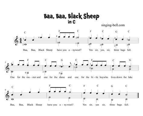 Baa, Baa, Black Sheep Sheet Music | ubicaciondepersonas.cdmx.gob.mx