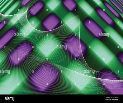 Green and purple abstract background with net. Illustration art Stock ...