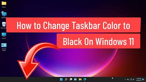 How to Change Taskbar Color to Black On Windows 11 - YouTube