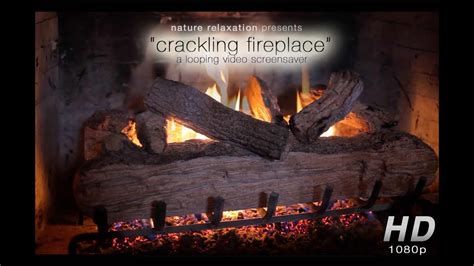 HD Crackling Fireplace: 1 Hour Digital Background / Christmas Screen ...