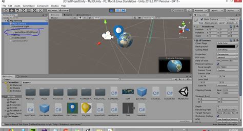 unity components - GameObject (Prefab object ) created by script does not appear in Game View ...