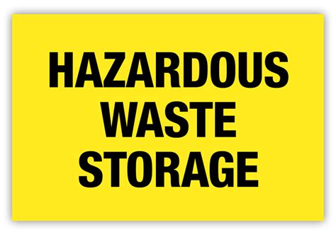 Hazardous Waste Storage Label - PHS Safety