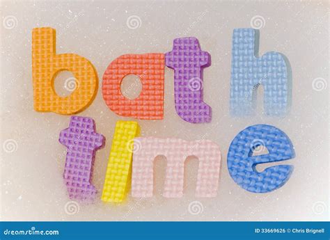 Bath time foam letters stock photo. Image of cleaning - 33669626