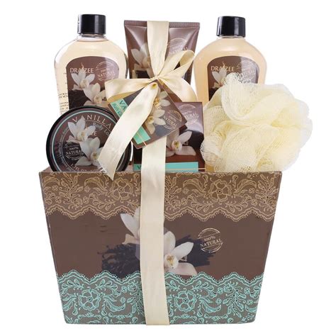 Spa Gift Basket for Women with “Seductive Vanilla” Fragrance by Draizee ...