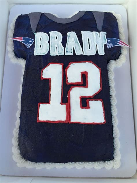 Nephew's birthday cake! New England Patriots Tom Brady Birthday Cake ...