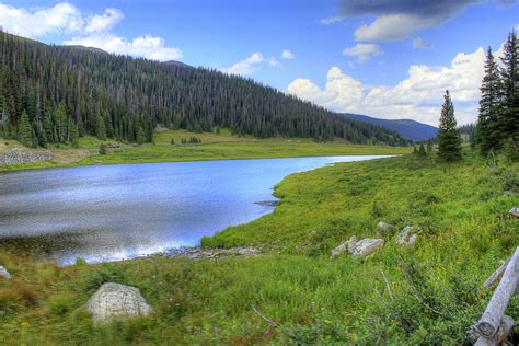 Scenic Lake View at Rocky Mountains National Park, Colorado image ...