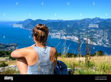 Monte Baldo hiking tour Stock Photo - Alamy