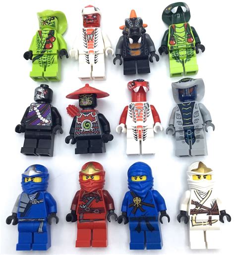 LEGO NINJAGO MINIFIGURES SERPENTINE SNAKE PEOPLE NINJAS JAY SNAPPA ...