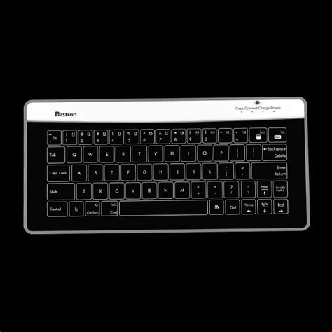 Bastron B9 Wireless Bluetooth Transparent Glass Keyboard - GEECR