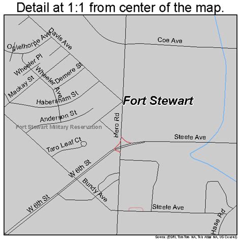 Fort Stewart Georgia Street Map 1331068