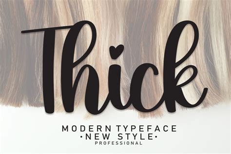 Thick | Script Font