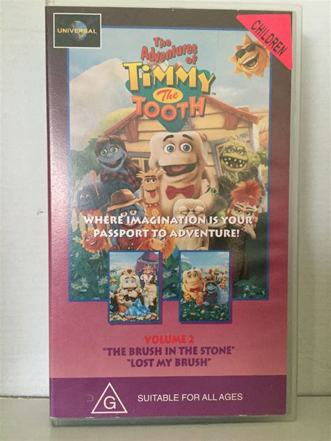 TIMMY THE TOOTH ~ VOLUME 2 THE BRUSH IN THE STONE & LOST MY BRUSH ~ VHS VIDEO | eBay