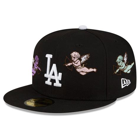 Men's Los Angeles Dodgers New Era Born x Raised Black Cherub 59FIFTY Fitted Hat | Fitted hats ...