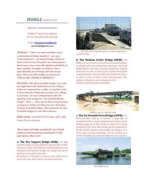 MILITARY BRIDGES | PDF