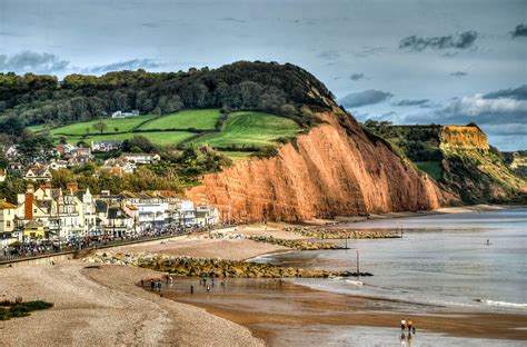 The Devon coast at Sidmouth | Devon coast, Scotland landscape, Castles in england