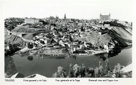 Panoramic view of Toledo Spain and the Tagus River