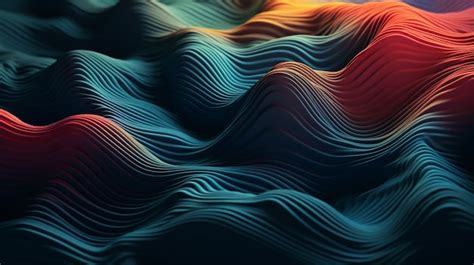 Abstract wavy background | AI-generated image