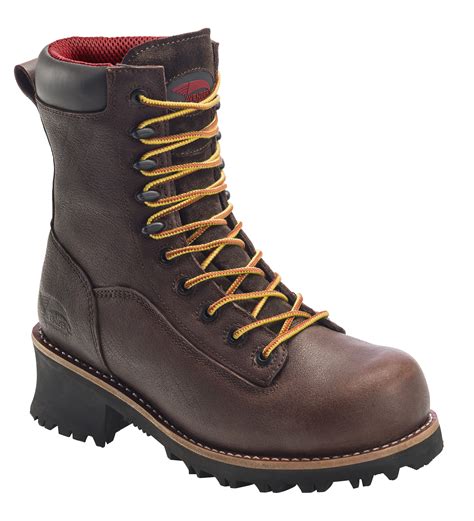 FSI Avenger 7356 Logger Brown Composite Toe EH PR WP 10" Work Boot - SafetyGearPro.com - #1 ...