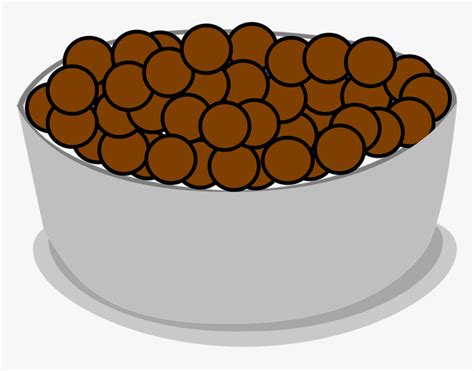 Cereal, Bowl, Spoon, Cocoa, Puffs - Cartoon Cereal Bowl Png, Transparent Png - kindpng